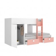 Cama tren Groe Blanco Rosa Mobelcenter