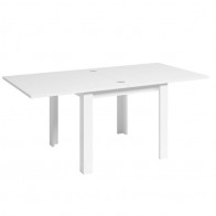 Mesa Comedor Cuadrada 90x90 Extensible Blanco Mobelcenter