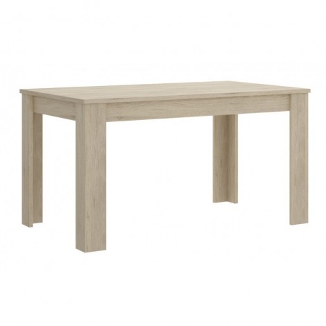 Conjunto Mesa Ness Natural y 4 sillas Tower Blancas Mobelcenter