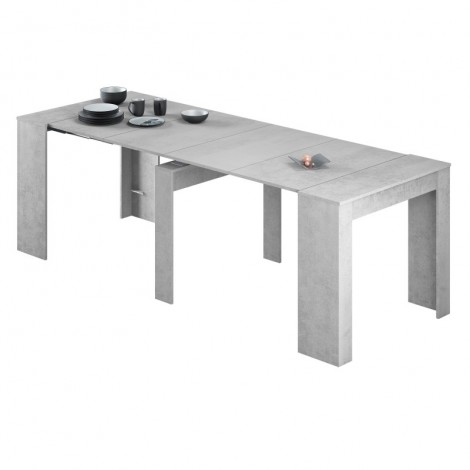 Mesa comedor extensible consola Cemento  Mobelcenter