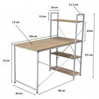 Mesa Escritorio con Estanteria Dobby Mobelcenter