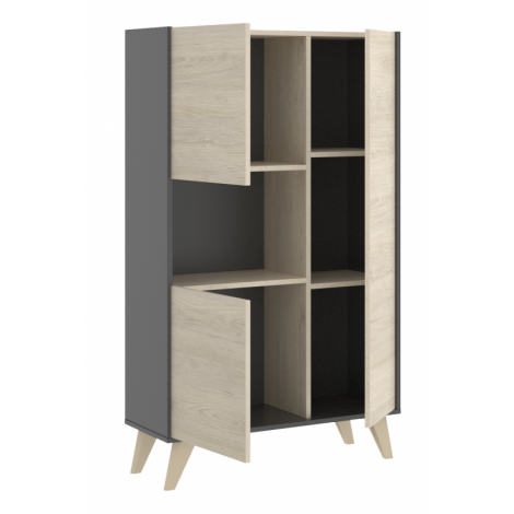 Mueble Aparador Grafito y Natural Ness Plus Mobelcenter