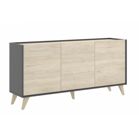 Mueble Aparador Grafito y Natural Ness Mobelcenter