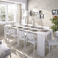 Mesa comedor consola extensible blanca  Mobelcenter