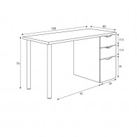 Mesa escritorio con cajonera ATHENA Mobelcenter